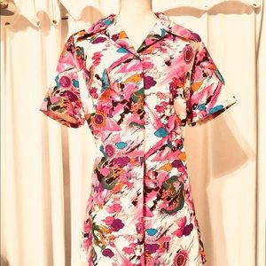 Classic Californian Lanie J Oriental Blouse size Large